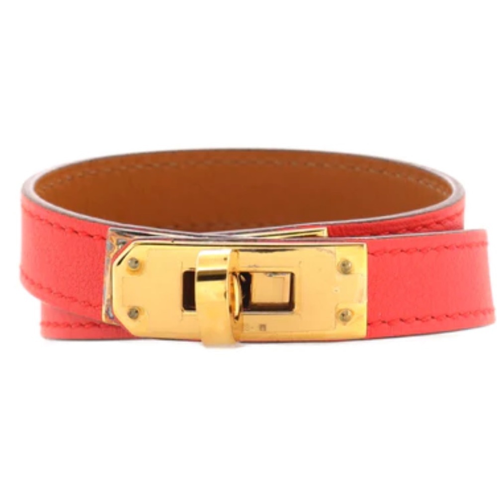 RARE Hermes Red and Gold Bracelet